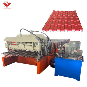 2020 new design glazed tile roofing making machine for Azerbaijan customer